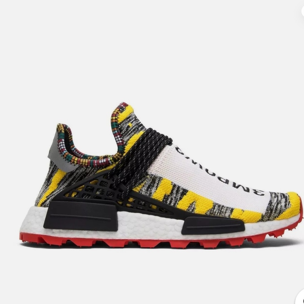 Pharrell Williams × Adidas NMD Hu Solar Pack Red Sneakers | 10.5 | No box